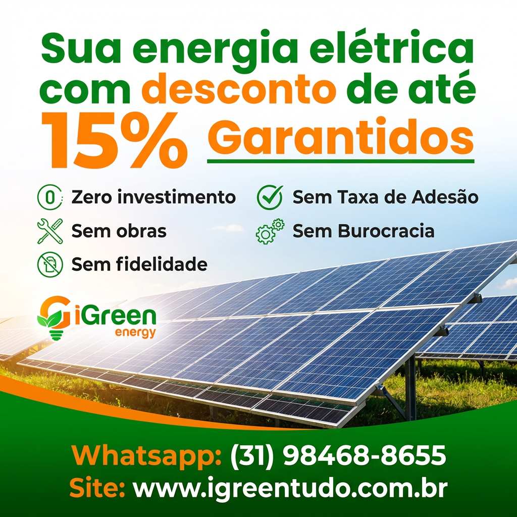 Banner de energia com desconto iGreen